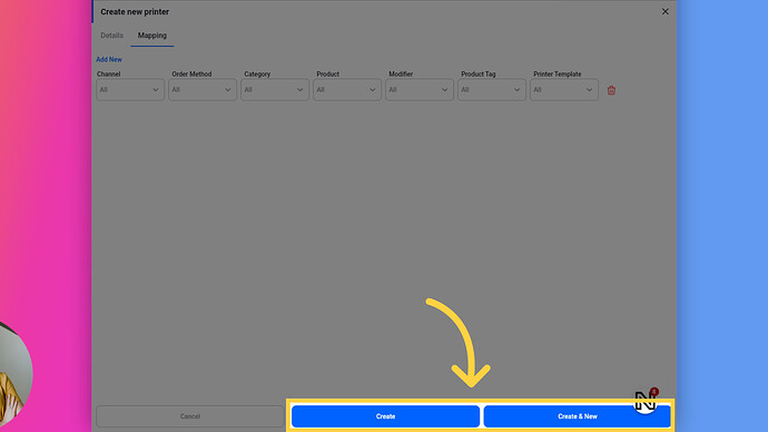 Create Printers Mapping