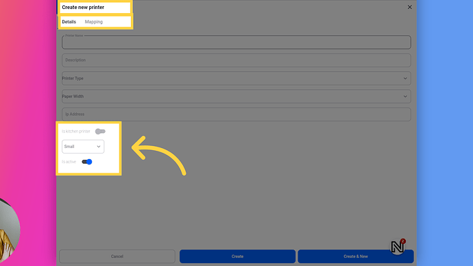 Printing Templates (Bill or Kitchen)