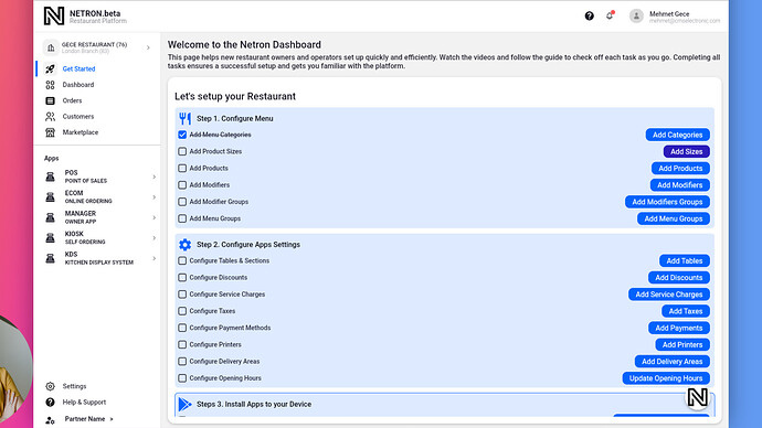 In this guide we will show you The Modifiers Group section in the Netron platform. The Modifiers Group tab is where you create and manage modifier groups. You must create all modifiers before adding them to a group. After adding modifiers to a group, you can set prices based on each modifier group and set a minimum and maximum quantity allowed for each product. Let's get started with Modifiers Group and show you how to configure these settings.